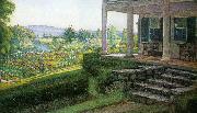 Walter I Cox The Front Porch oil painting